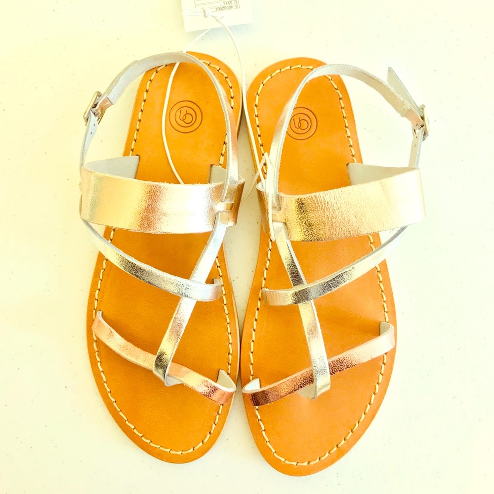On sandals